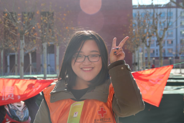 北京城市学院12.1防艾外展照片